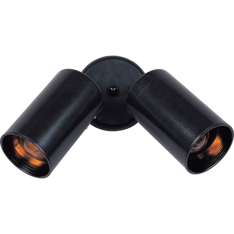 Maxim 92011BK Spots Two Light Flush Mount, Black