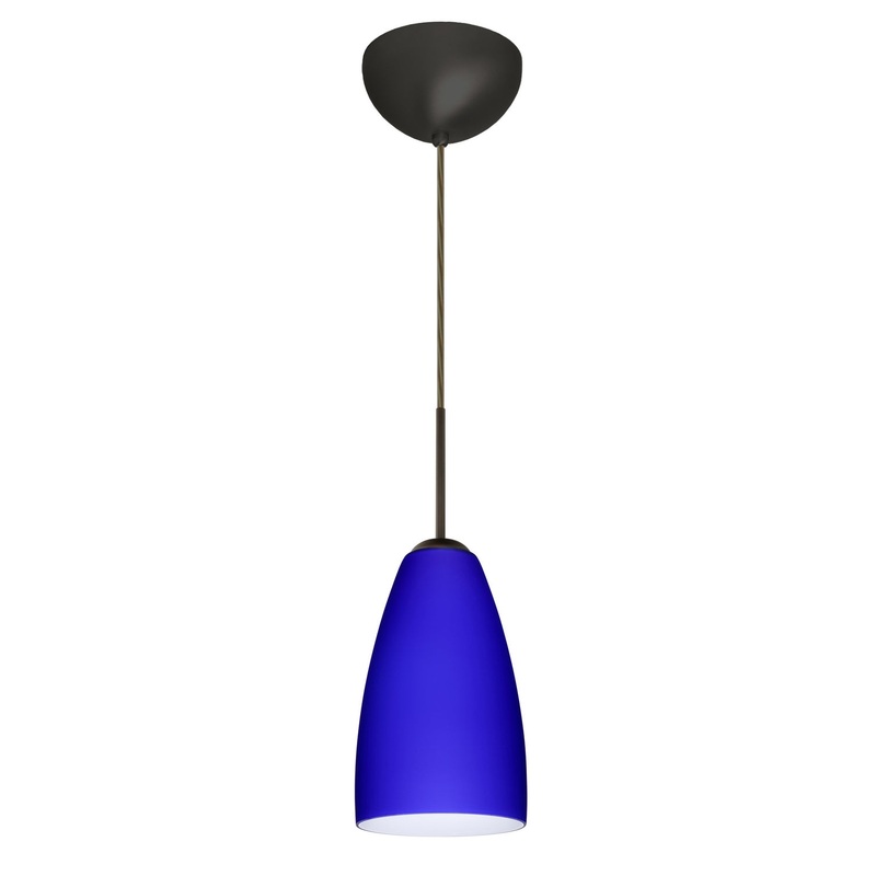 Besa 1JC-1511CM-LED-BR Riva One Light Pendant Bronze