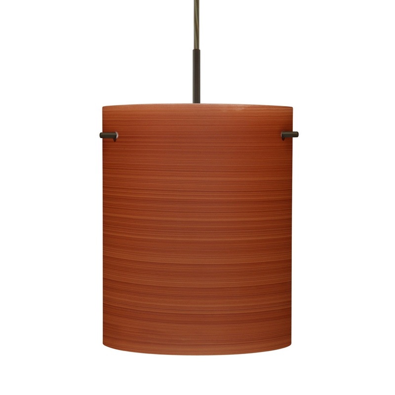 Besa 1JC-4006CH-LED-BR Besa Tamburo 8 Pendant LED Pendant Bronze
