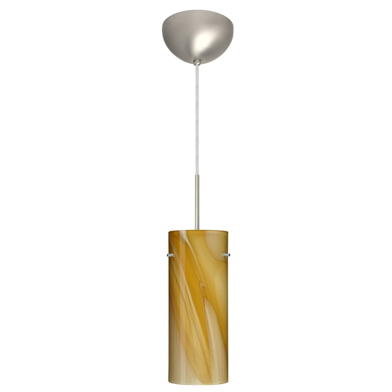 Besa 1JC-4123HN-LED-SN Stilo One Light Pendant Satin Nickel (Discontinued)