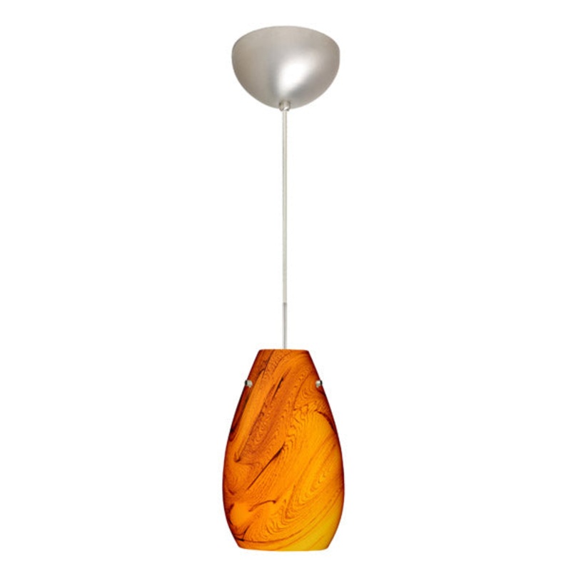 Besa 1JC-4126HB-SN Pera One Light Pendant Satin Nickel