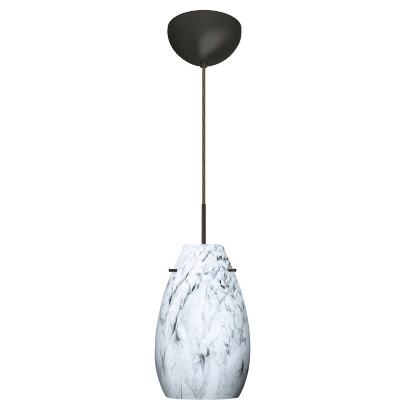 Besa 1JC-4126MG-LED-BR Pera One Light Pendant Bronze