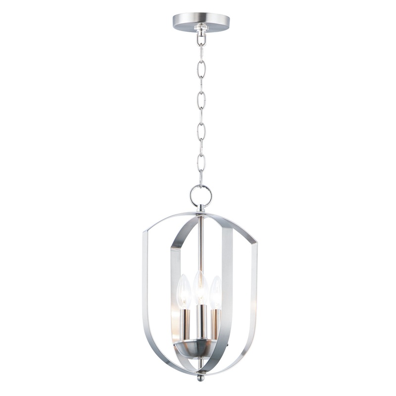 Maxim 10033SN Provident Three Light Chandelier, Satin Nickel