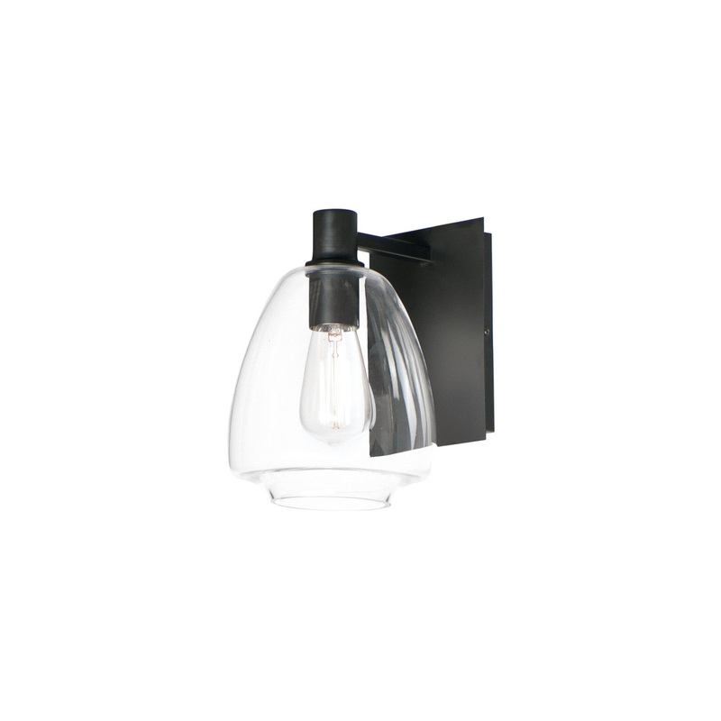 Maxim 11111CLBK Babylon One Light Wall Sconce, Black