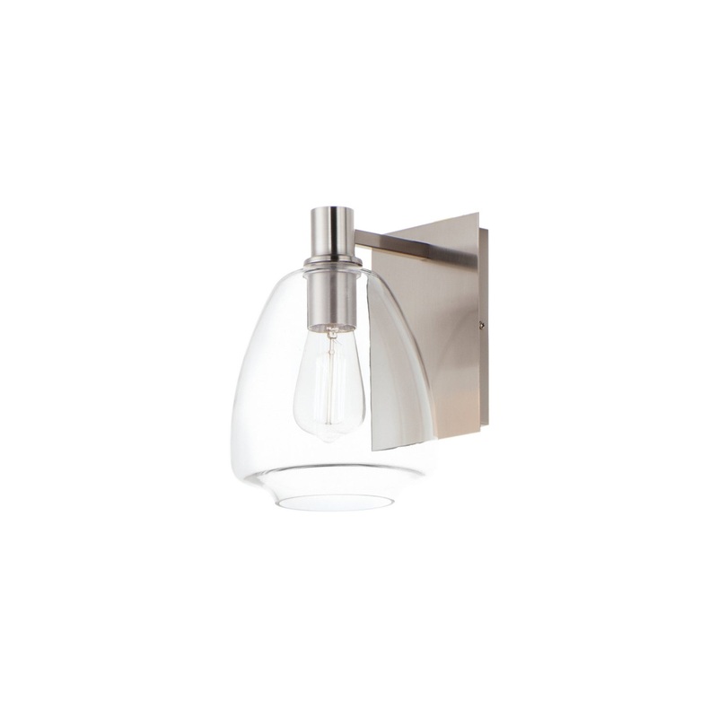 Maxim 11111CLSN Babylon One Light Wall Sconce, Satin Nickel