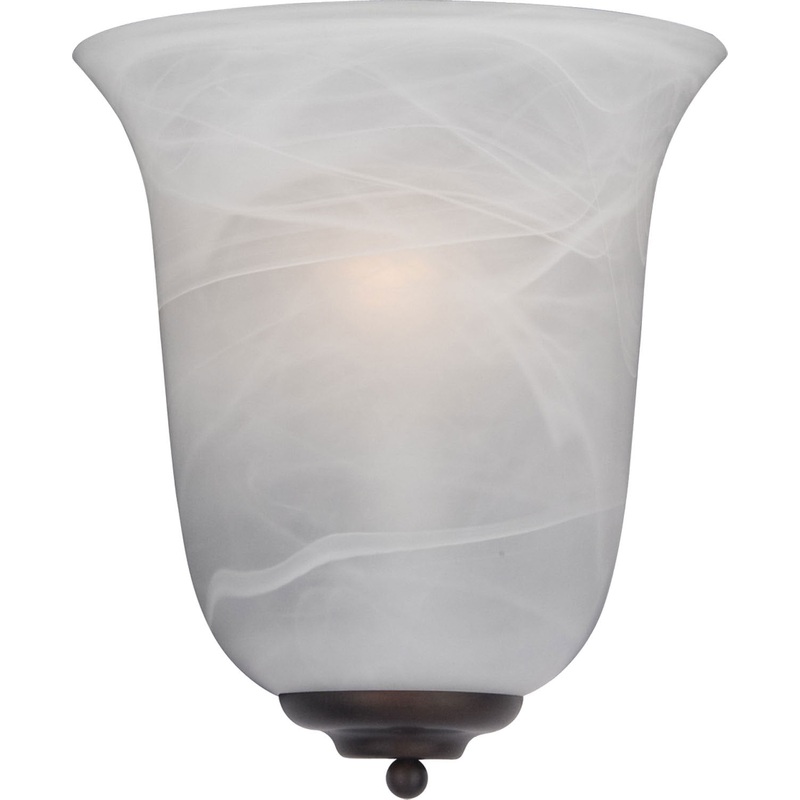 Maxim 20580MROI Essentials - 2058x One Light Wall Sconce, Oil Rubbed Bronze