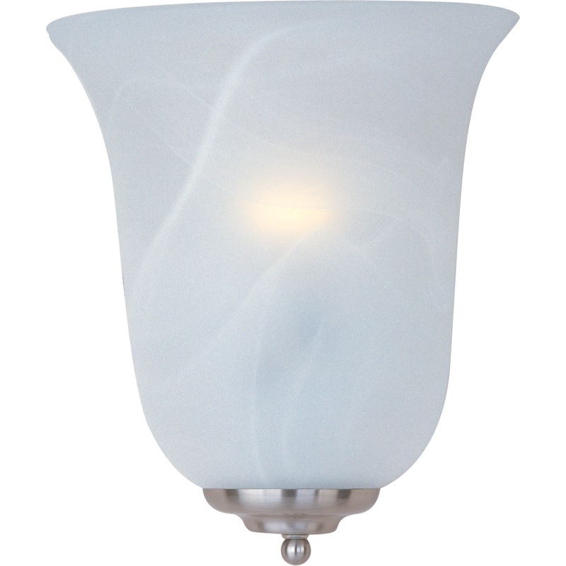 Maxim 20581MRSN Essentials - 2058x One Light Wall Sconce, Satin Nickel