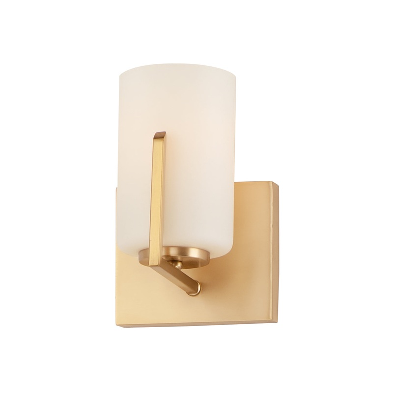 Maxim 21281SWSBR Dart One Light Wall Sconce, Satin Brass