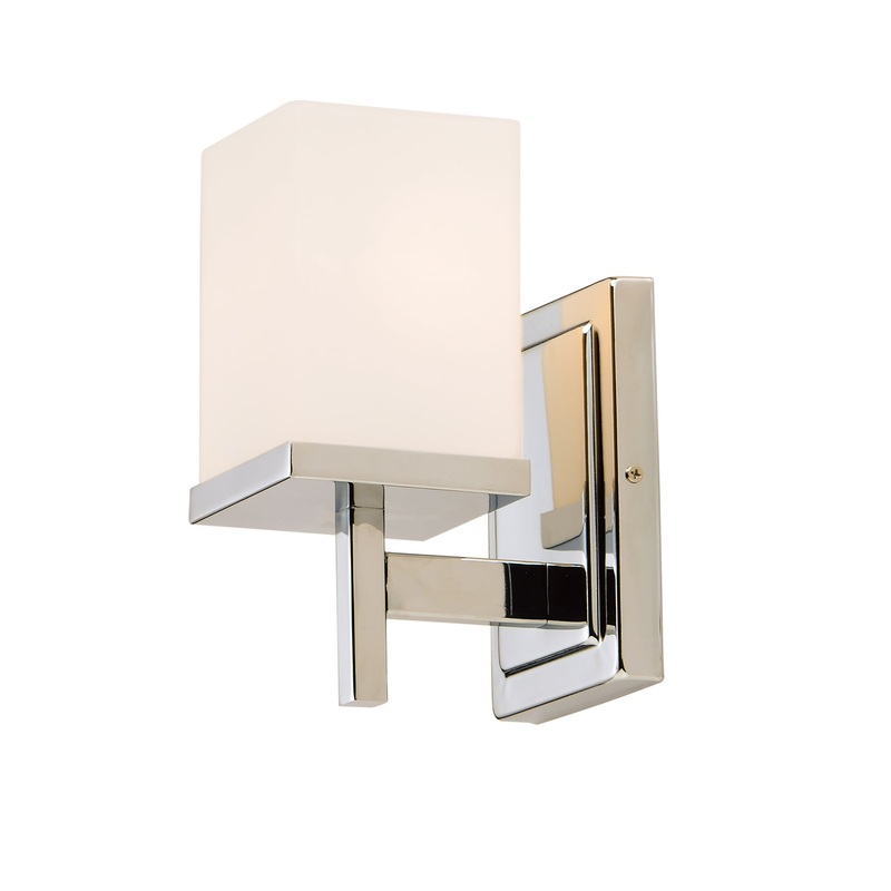 Maxim 2151SWPC Tetra One Light Bath Vanity, Polished Chrome
