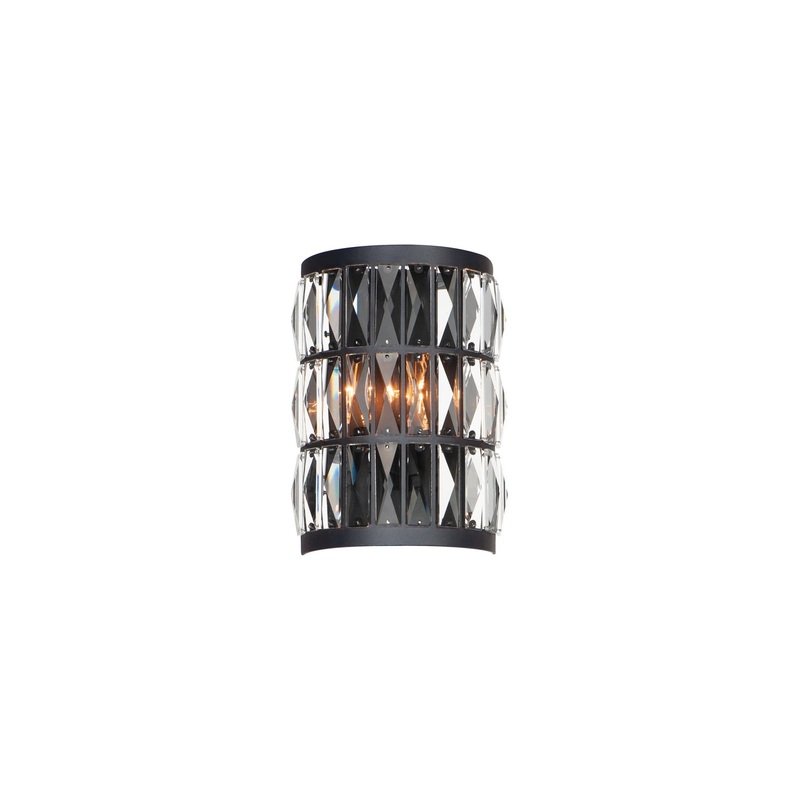 Maxim 21812BCBK Madeline Two Light Wall Sconce, Black
