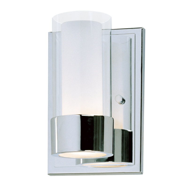 Maxim 23071CLFTPC/BUL Silo LED Wall Sconce, Polished Chrome