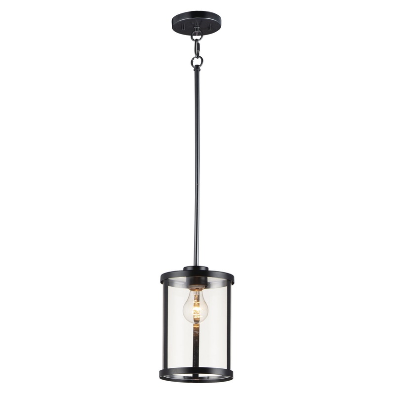 Maxim 25252CLBK Sentinel One Light Pendant, Black