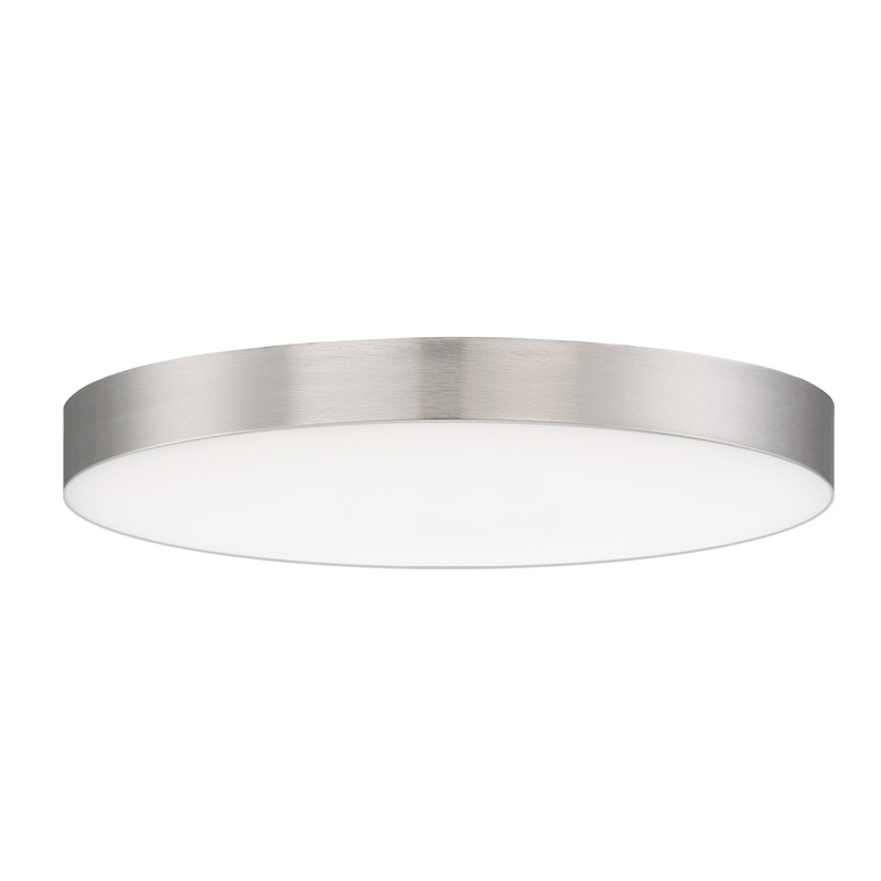 Maxim 57662WTSN Trim LED Flush Mount, Satin Nickel