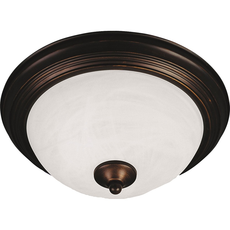 Maxim 5842MROI Essentials - 584x Three Light Flush Mount, Oil Rubbed Bronze