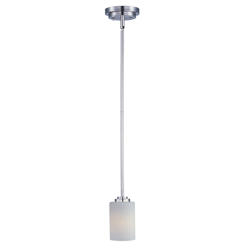 Maxim 90030SWSN Deven One Light Mini Pendant, Satin Nickel
