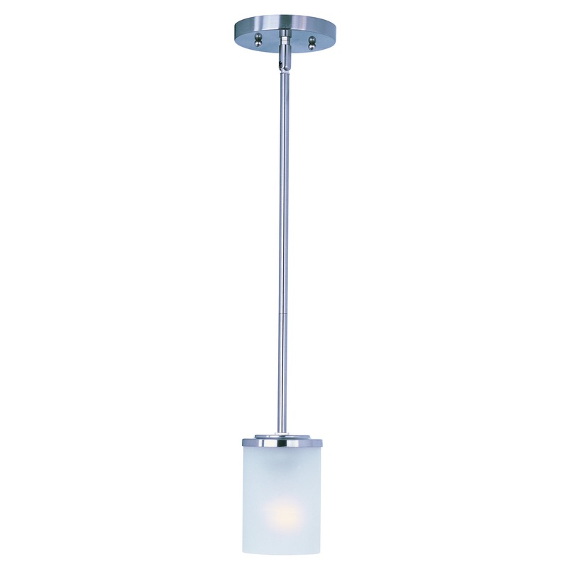 Maxim 90200FTSN Corona One Light Mini Pendant, Satin Nickel