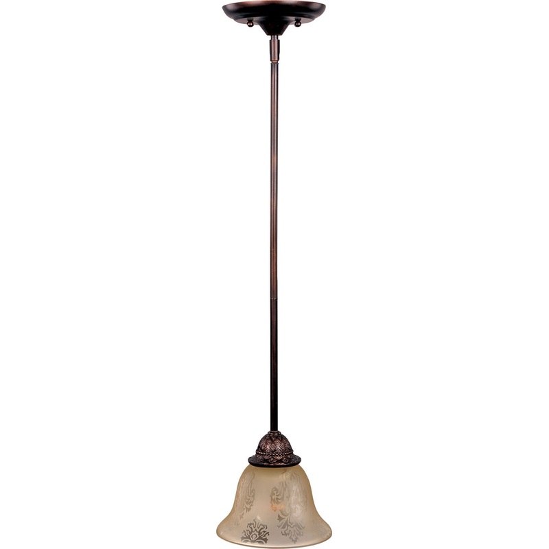 Maxim 91049SAOI Symphony One Light Mini Pendant, Oil Rubbed Bronze