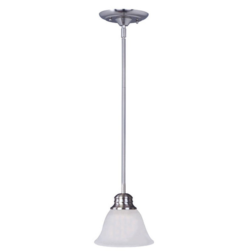Maxim 91067FTSN Malaga One Light Mini Pendant, Satin Nickel