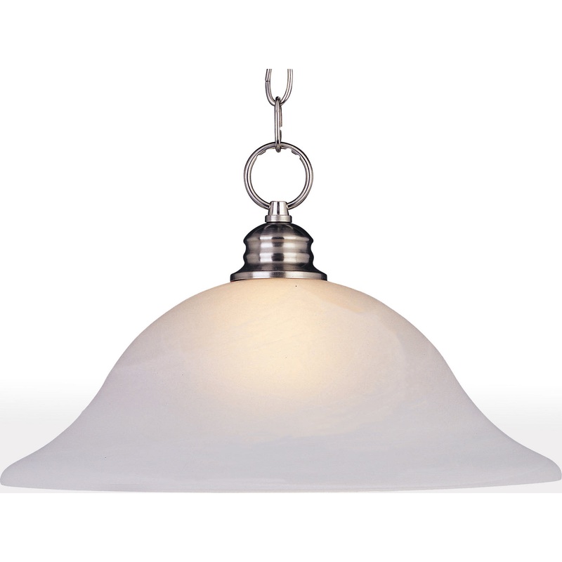 Maxim 91076FTSN Essentials - 9106x One Light Pendant, Satin Nickel