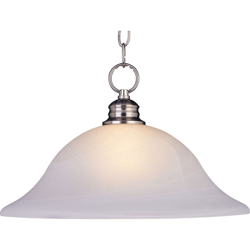 Maxim 91076MRSN Essentials - 9106x One Light Pendant, Satin Nickel