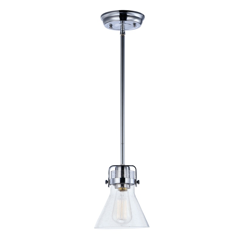 Maxim 91110CDPC Seafarer One Light Mini Pendant, Polished Chrome