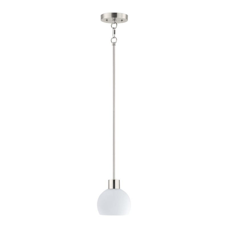 Maxim 91270SWSN Coraline One Light Mini Pendant, Satin Nickel