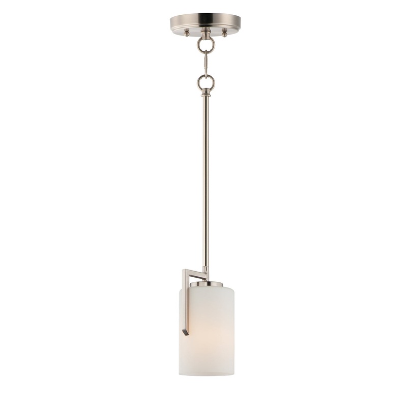 Maxim 91280SWSN Dart One Light Mini Pendant, Satin Nickel