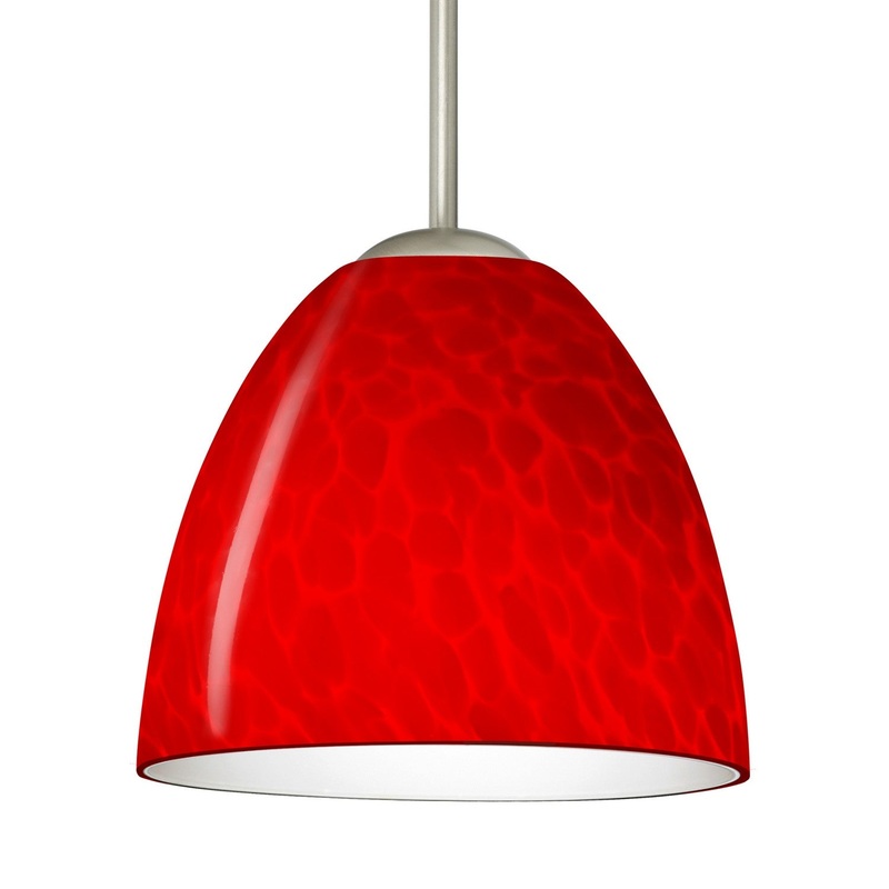 Besa 1BT-7572RC-SN Besa Sasha Pendant One Light Pendant Satin Nickel