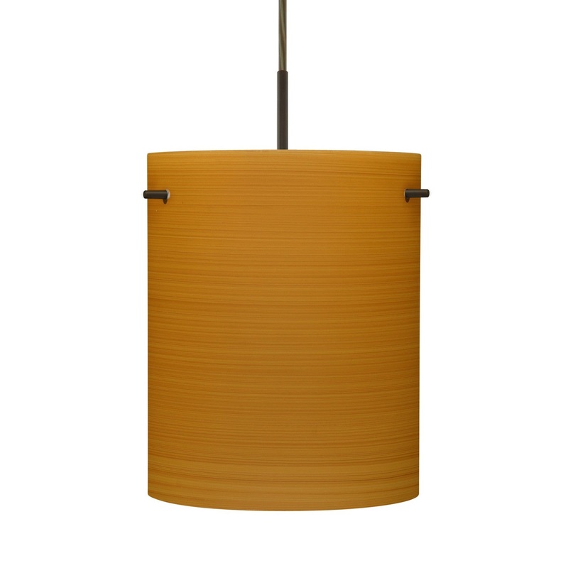 Besa 1JC-4006OK-BR Besa Tamburo 8 Pendant One Light Pendant Bronze