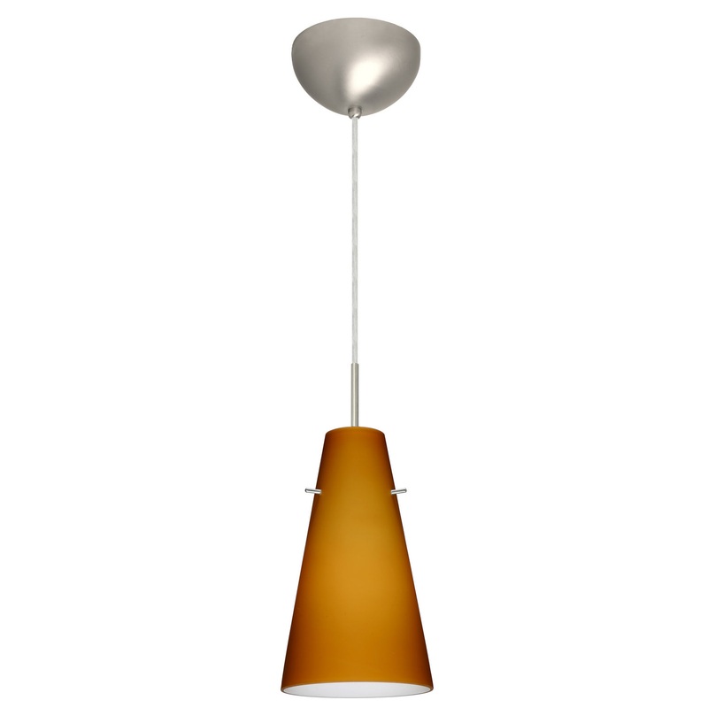 Besa 1JC-412480-LED-SN Cierro One Light Pendant Satin Nickel