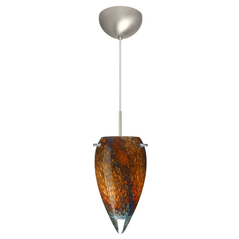 Besa 1JC-4125CE-LED-SN Juli One Light Pendant Satin Nickel (Discontinued)