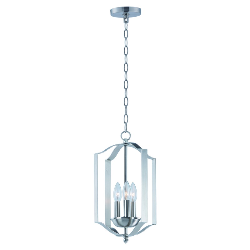 Maxim 10035SN Provident Three Light Chandelier, Satin Nickel