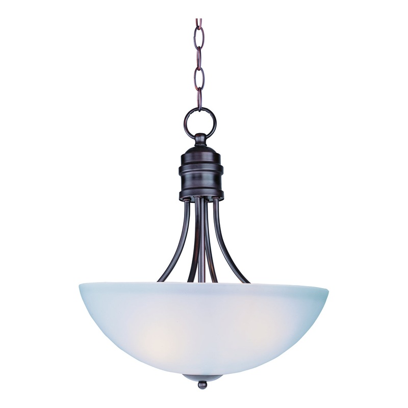 Maxim 10044FTOI Logan Three Light Pendant, Oil Rubbed Bronze