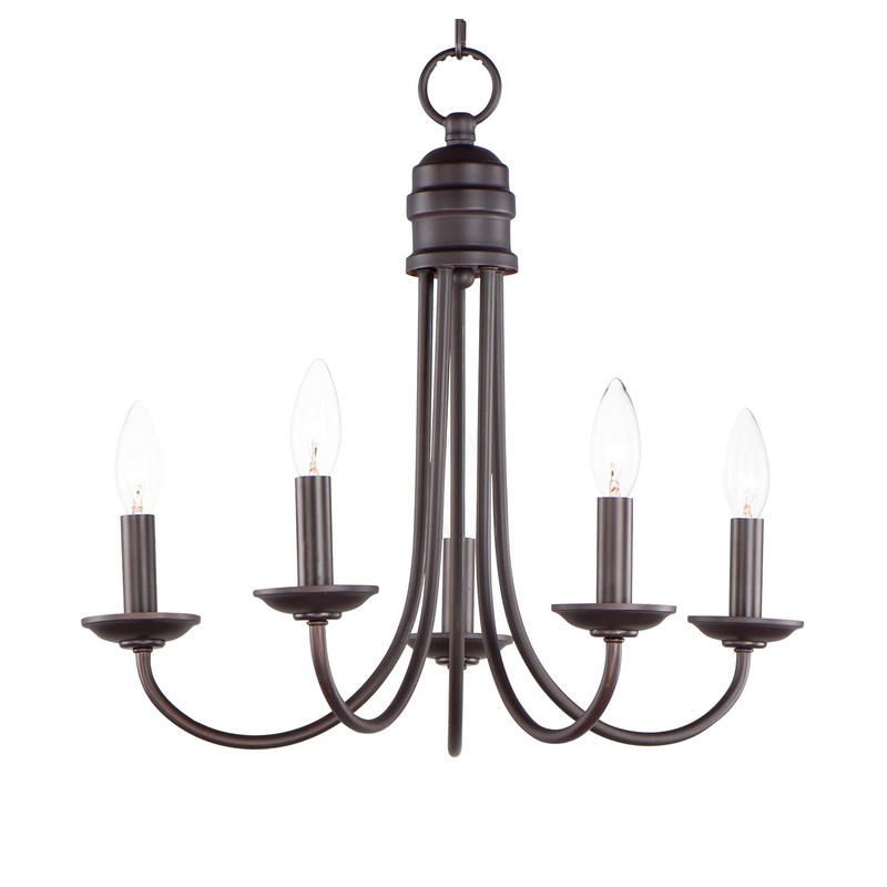 Maxim 10345OI Logan Five Light Chandelier, Oil Rubbed Bronze