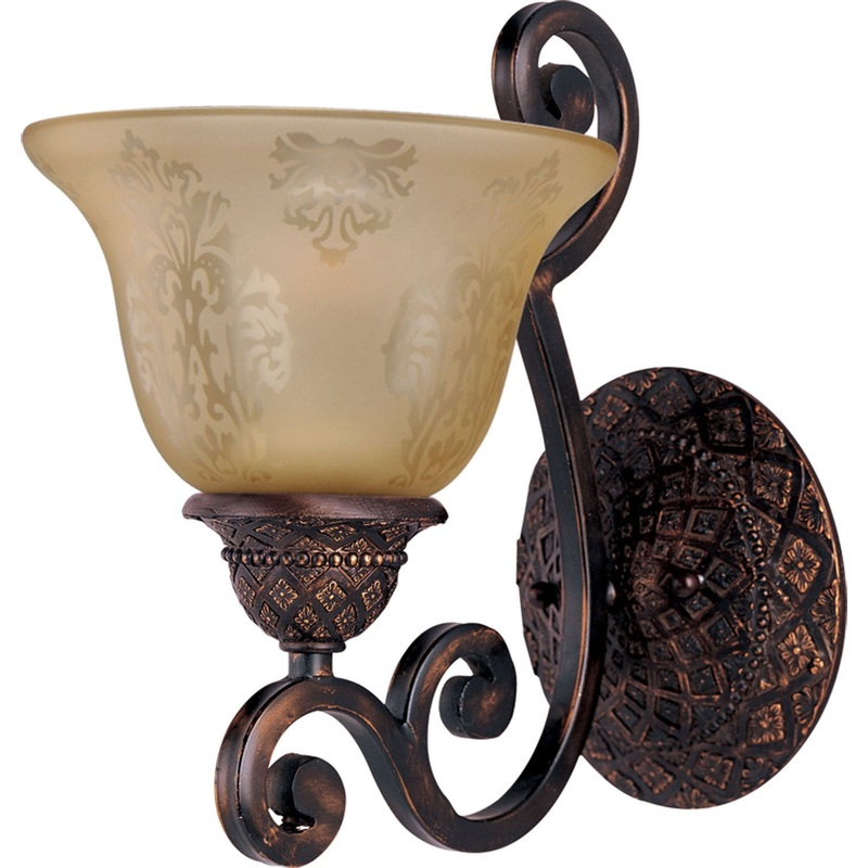 Maxim 11246SAOI Symphony One Light Wall Sconce, Oil Rubbed Bronze