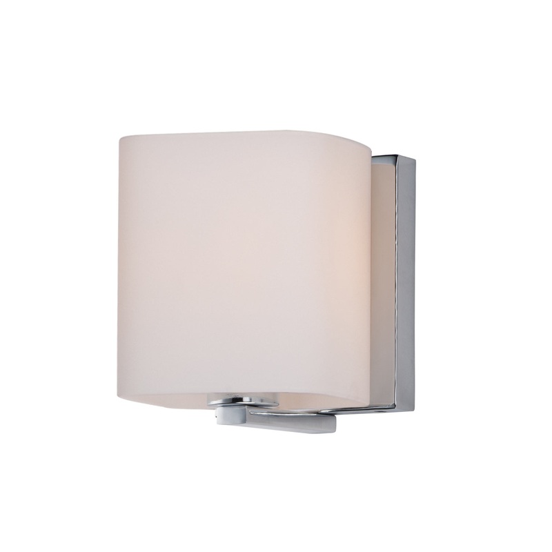 Maxim 11251SWPC Wrap One Light Bath Vanity, Polished Chrome