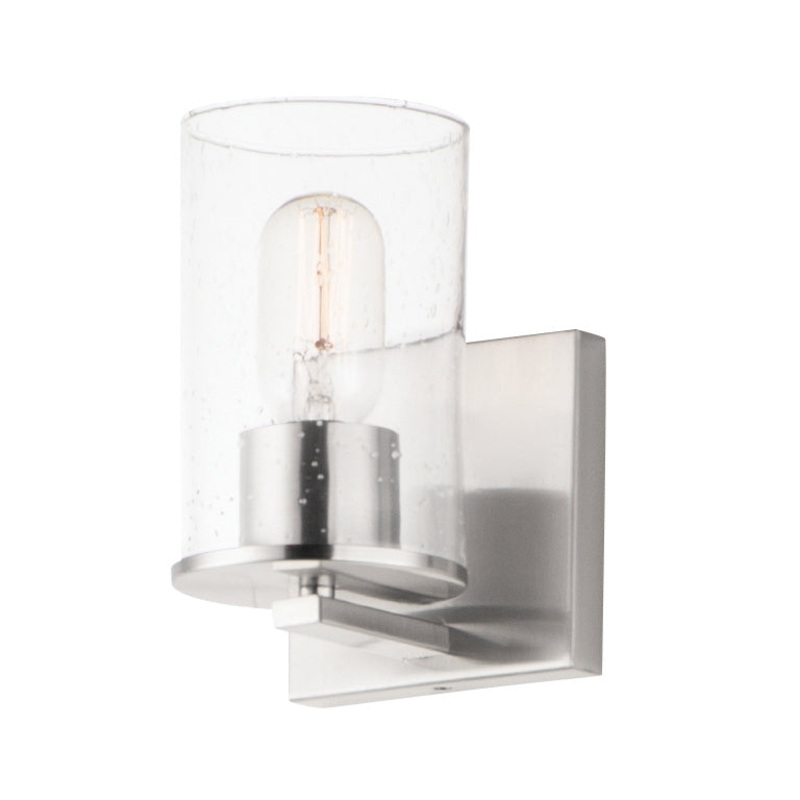 Maxim 11841CDSN Sleek One Light Bath Vanity, Satin Nickel