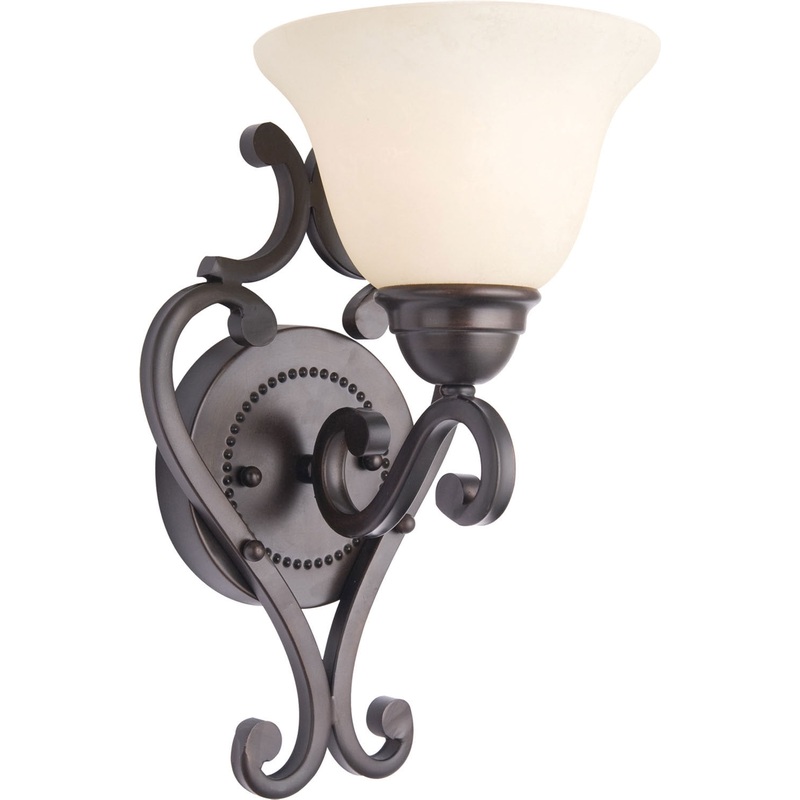 Maxim 12211FIOI Manor One Light Wall Sconce, Oil Rubbed Bronze