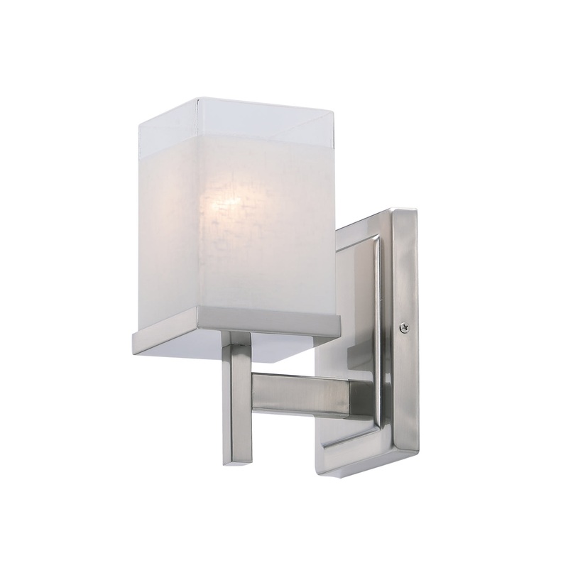 Maxim 2151LNSN Tetra One Light Bath Vanity, Satin Nickel