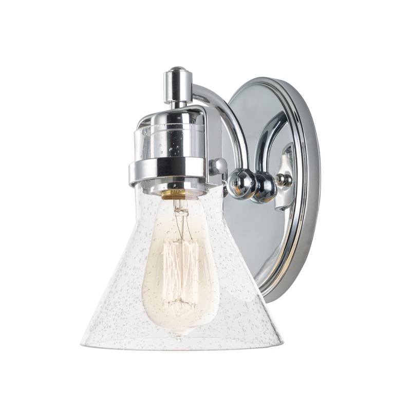 Maxim 26111CDPC Seafarer One Light Wall Sconce, Polished Chrome