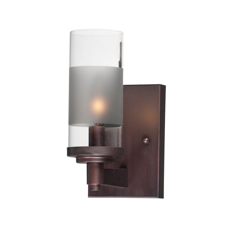 Maxim 26321CLFTOI Crescendo One Light Wall Sconce, Oil Rubbed Bronze