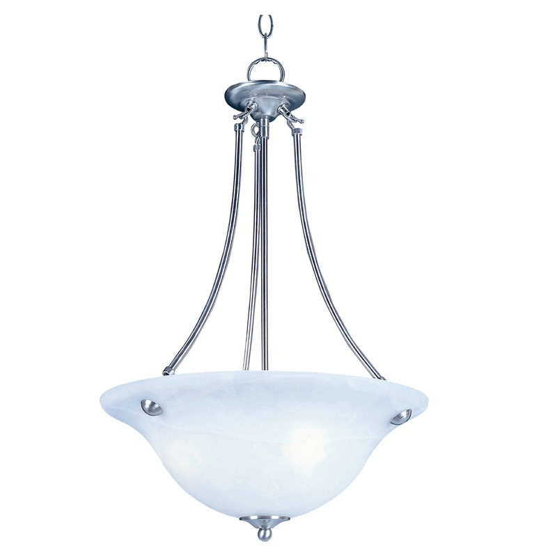 Maxim 2682FTSN Malaga Three Light Pendant, Satin Nickel