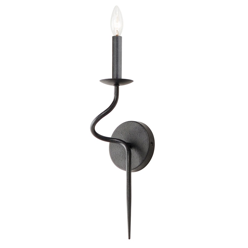 Maxim 27701BO Padrona One Light Wall Sconce, Black Oxide