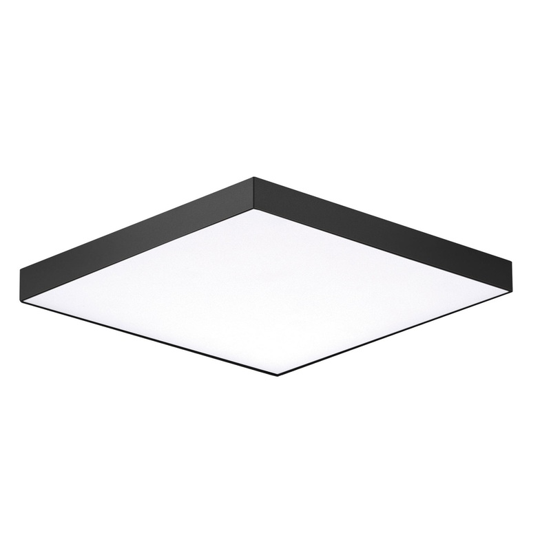 Maxim 57667WTBK Trim LED Flush Mount, Black