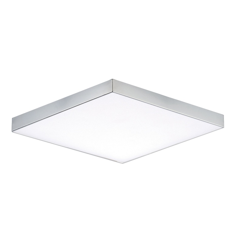 Maxim 57667WTPC Trim LED Flush Mount, Polished Chrome