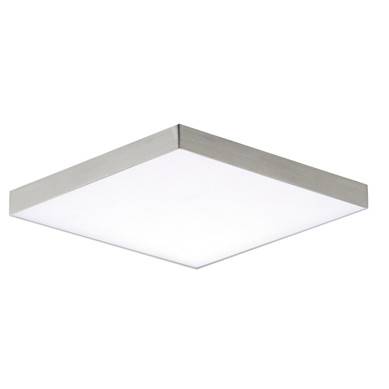 Maxim 57667WTSN Trim LED Flush Mount, Satin Nickel