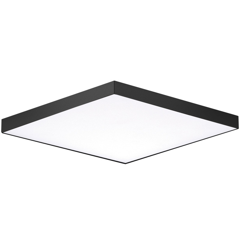 Maxim 57669WTBK Trim LED Flush Mount, Black