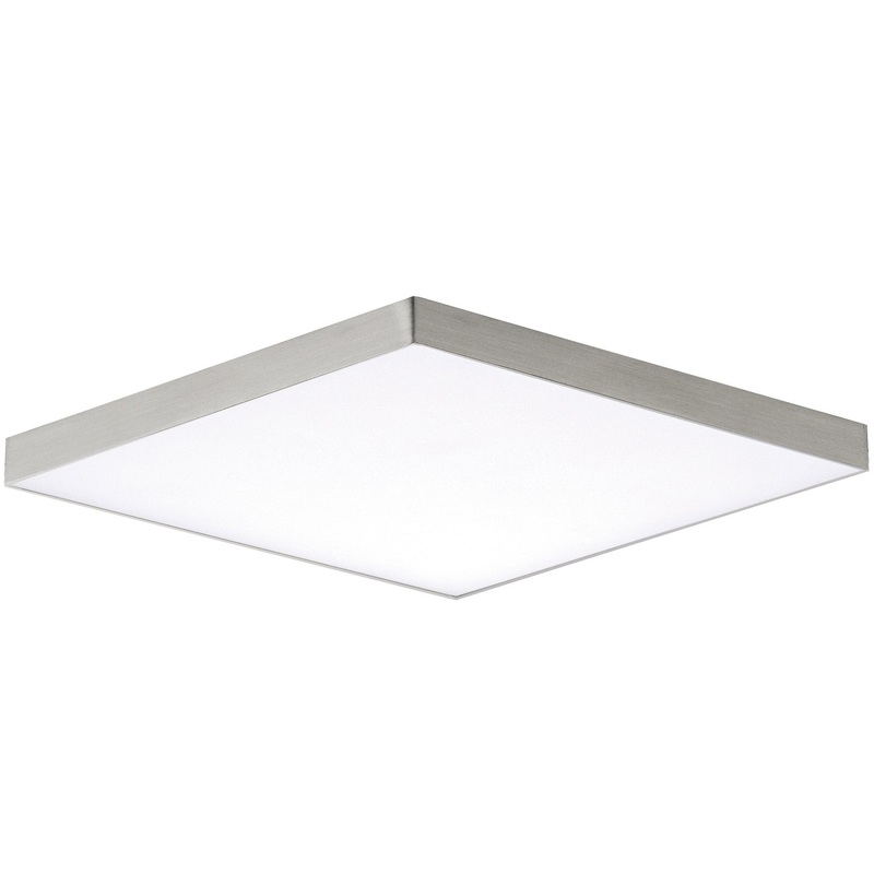 Maxim 57669WTSN Trim LED Flush Mount, Satin Nickel