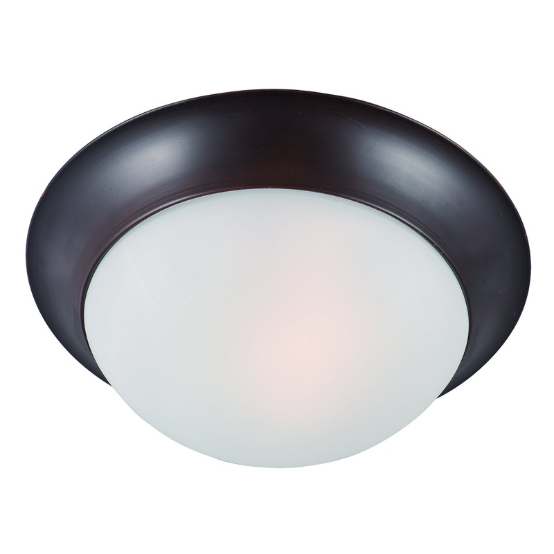 Maxim 5851FTOI Essentials - 585x Two Light Flush Mount, Oil Rubbed Bronze