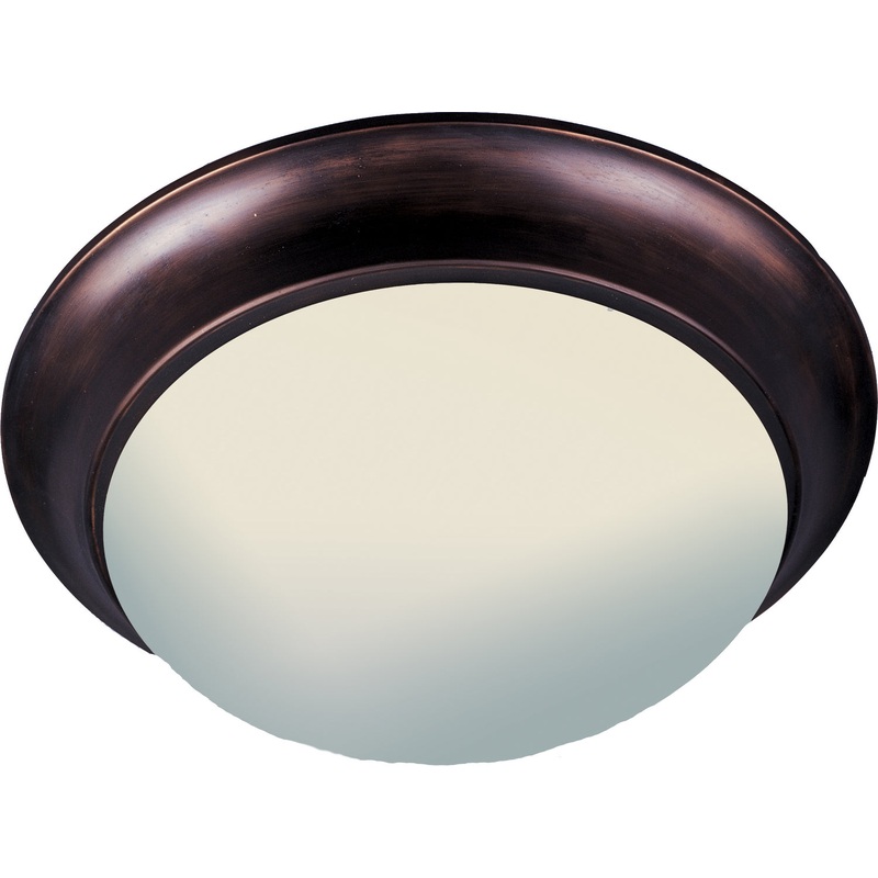 Maxim 5852FTOI Essentials - 585x Three Light Flush Mount, Oil Rubbed Bronze